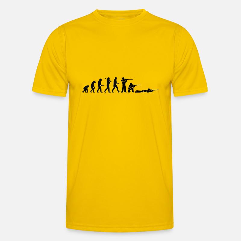 Evolution Shooting Full - Men's Functional T-Shirt - egg yellow