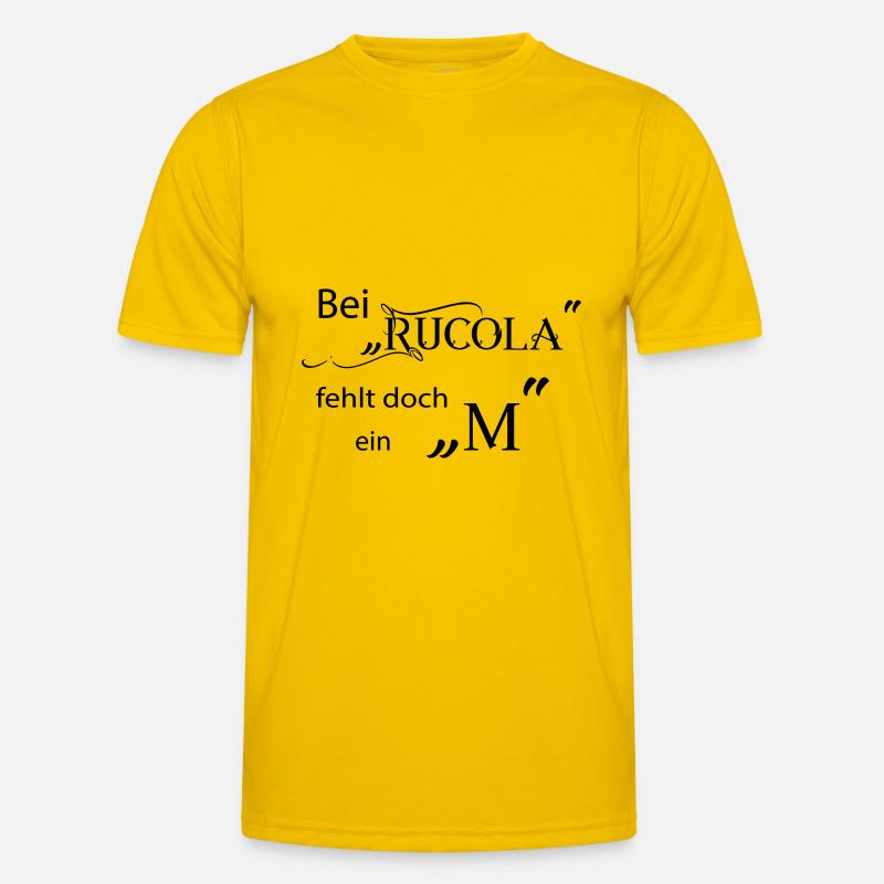 Bei Rucola fehlt doch ein "M" Männer Funktions-T-Shirt