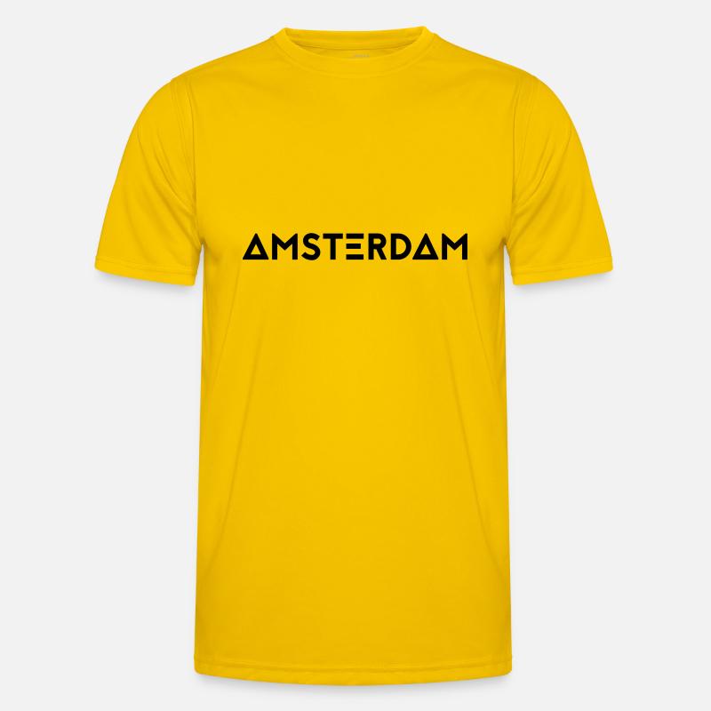 AMSTERDAM - Men's Functional T-Shirt - egg yellow