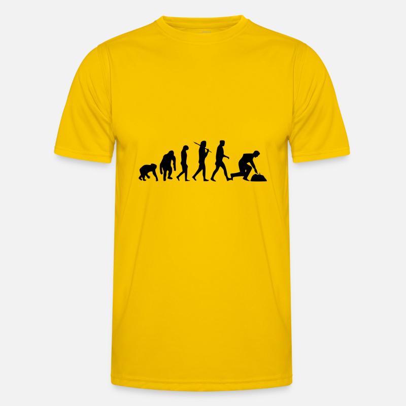 Spargelernte Spargel Erntehelfer Evolution Männer Funktions-T-Shirt