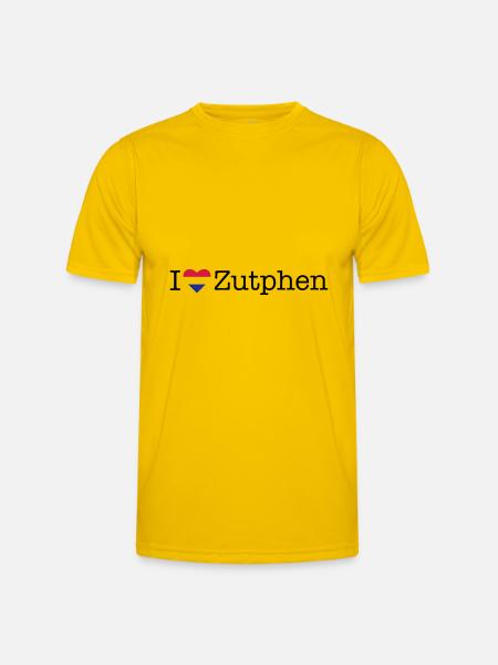 I love Zutphen - Men's Functional T-Shirt - egg yellow