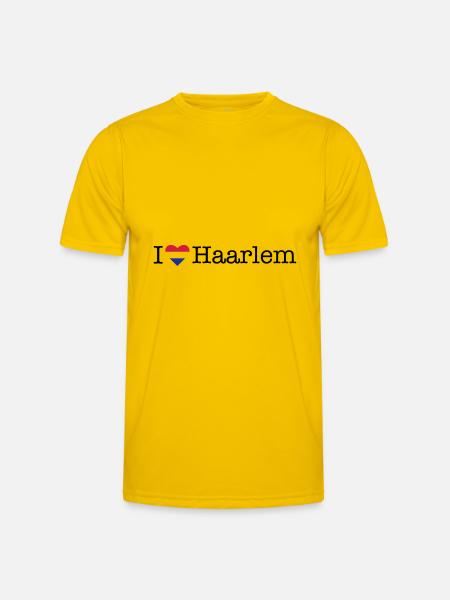 I love Haarlem - Men's Functional T-Shirt - egg yellow