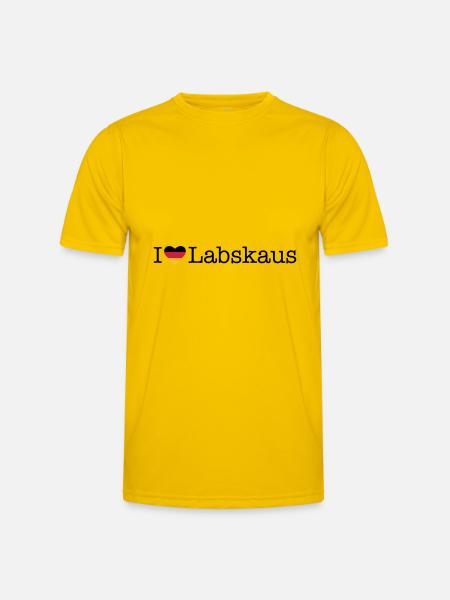 I love Labskaus - Men's Functional T-Shirt - egg yellow