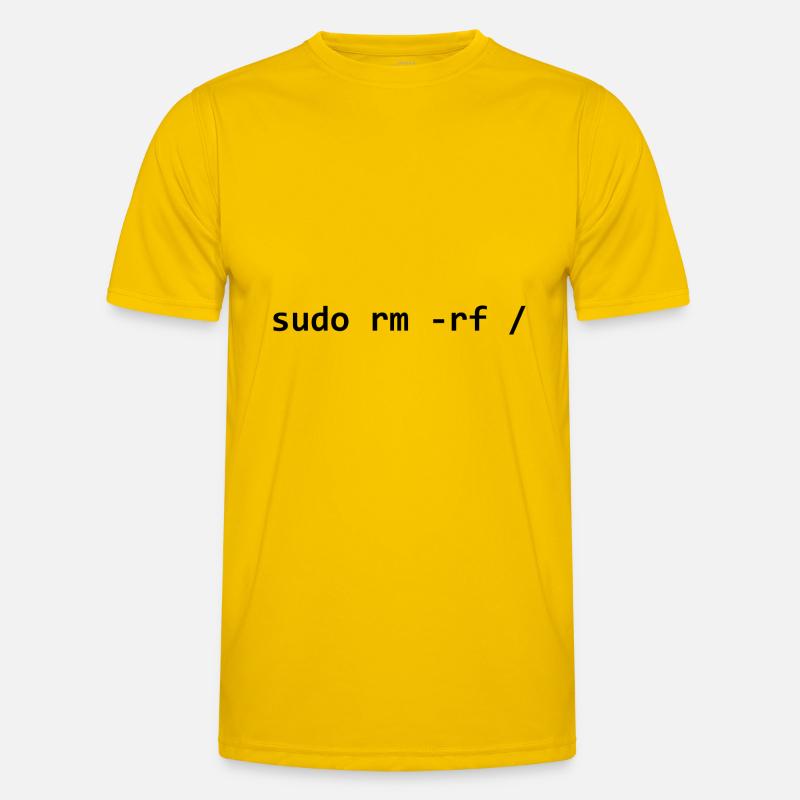 sudo rm rf - Men's Functional T-Shirt - egg yellow