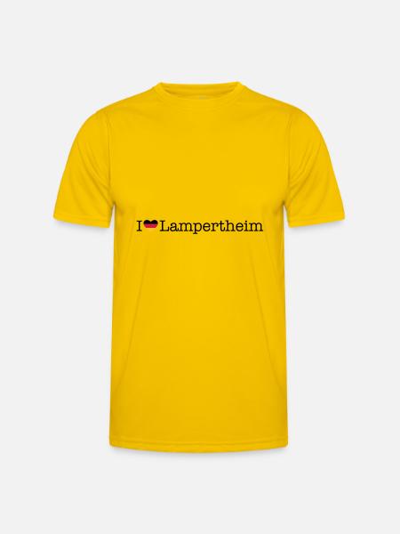 I love Lampertheim - Men's Functional T-Shirt - egg yellow