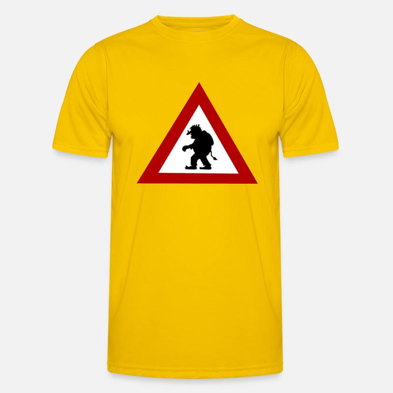 Panneau de danger Troll T-shirt sport Homme