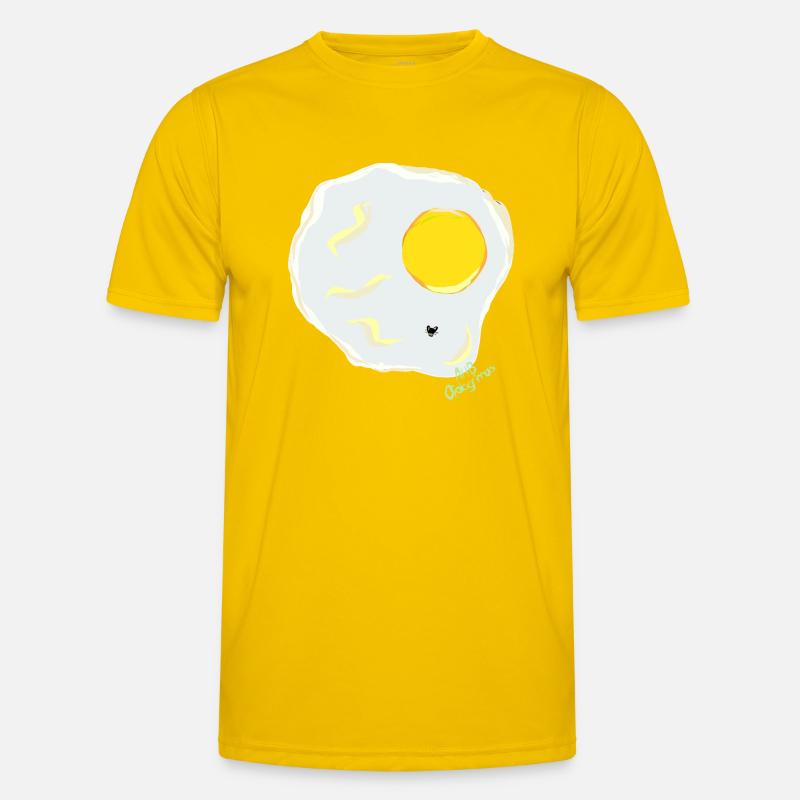 FRIED EGG v fly - Men's Functional T-Shirt - egg yellow