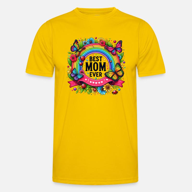 Die beste Mutter der Welt Mutter Mutter Beste Supermutter Männer Funktions-T-Shirt