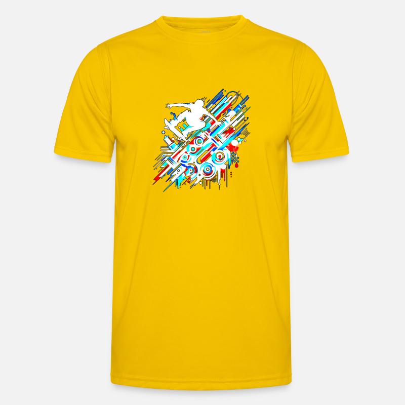 GraffitiWhite Männer Funktions-T-Shirt