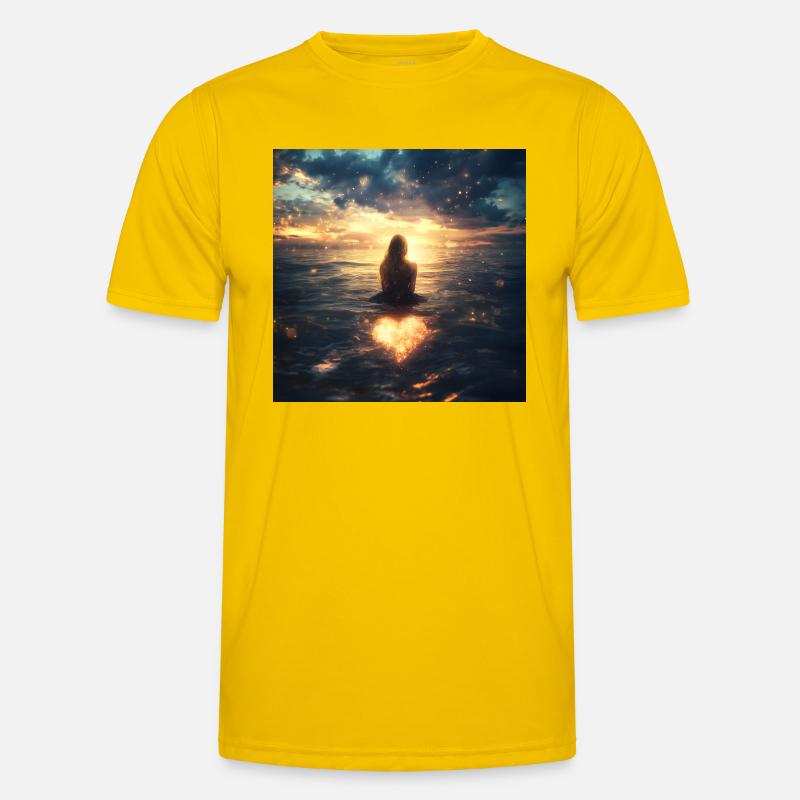 plan céleste T-shirt sport Homme