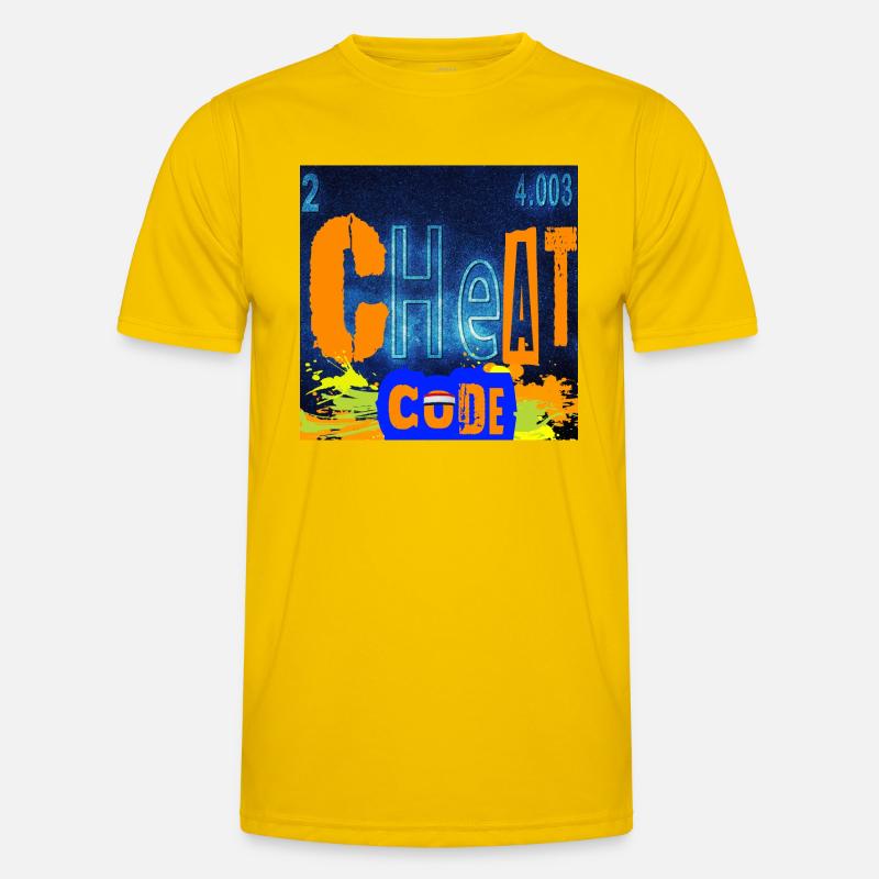 CHEATCODE CHEMISTRY - Men's Functional T-Shirt - egg yellow