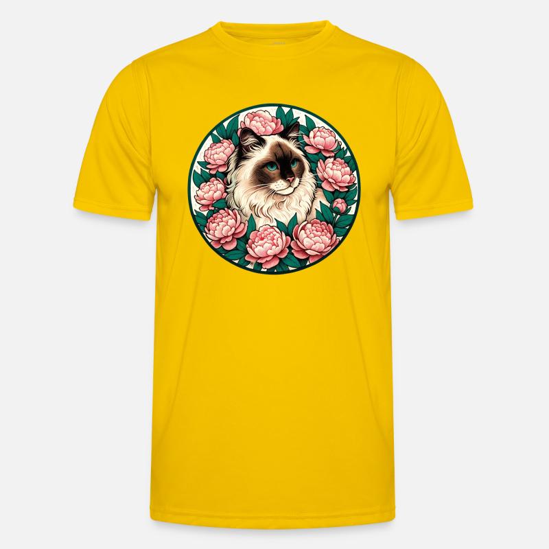 Ragdoll Breed Cat Men's Functional T-Shirt