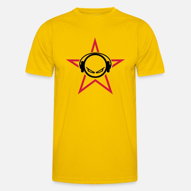 DJ - Männer Funktions-T-Shirt - Eigelb