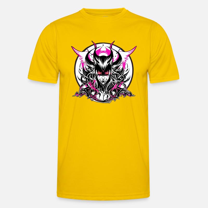 Teufel oder Engel - Männer Funktions-T-Shirt - Eigelb