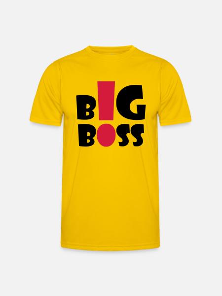 big_boss_2c - Men's Functional T-Shirt - egg yellow