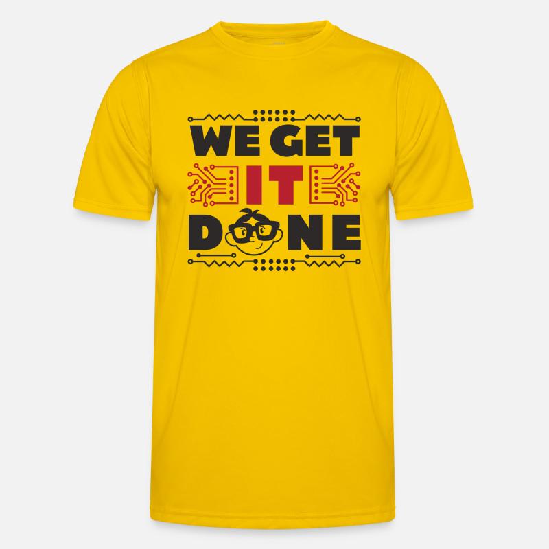 We get IT done IT-Fachmann Informatiker Computer Men's Functional T-Shirt