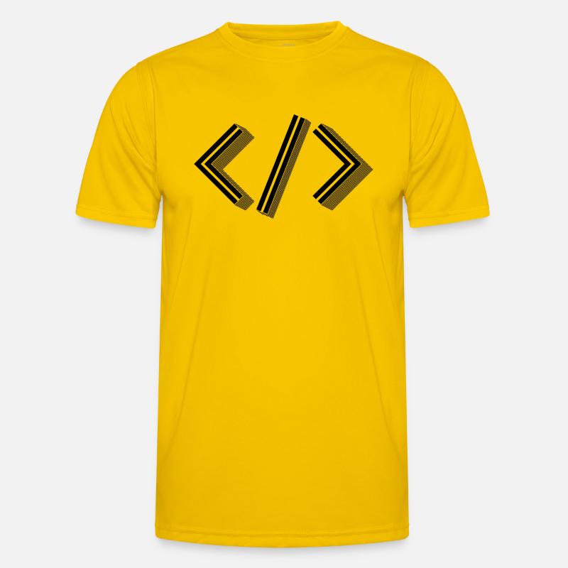 Retro Bracket's - Full Stack Developer HTML XML Men's Functional T-Shirt