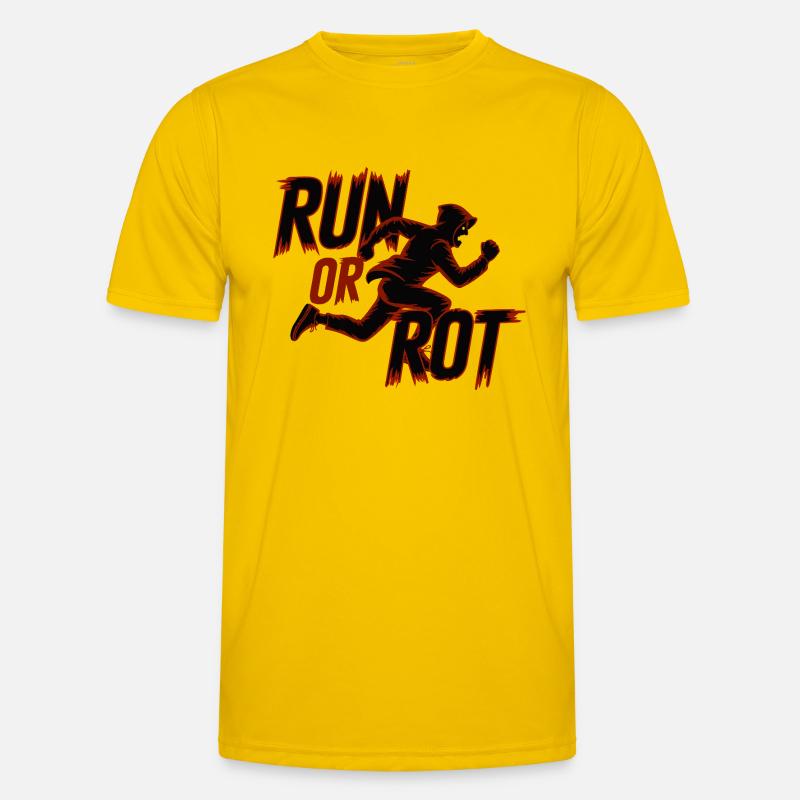 LAUFEN ODER VERROTTEN Männer Funktions-T-Shirt