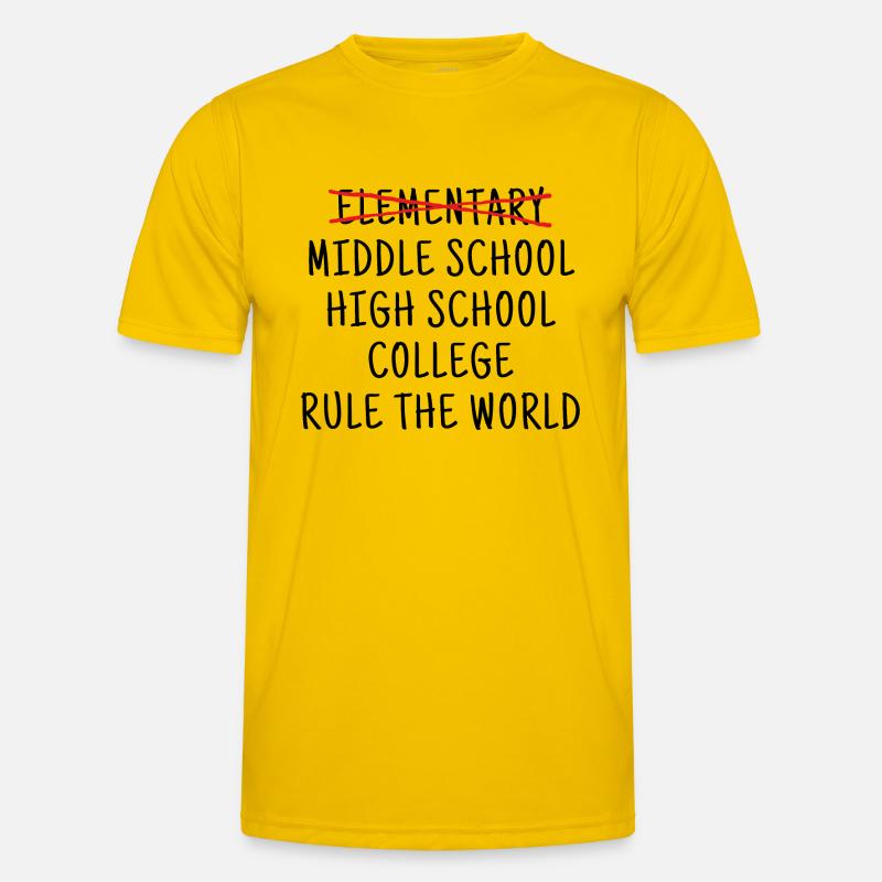 Funny Elementary School Graduation 6th Grade - Men's Functional T-Shirt - egg yellow
