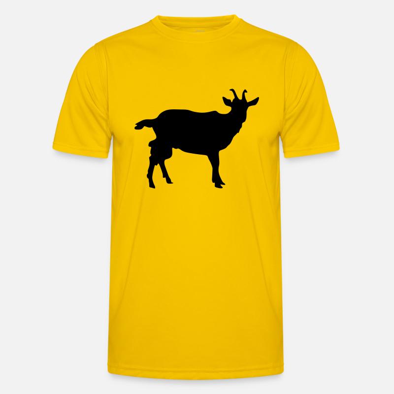 Goat Silhouette Men's Functional T-Shirt