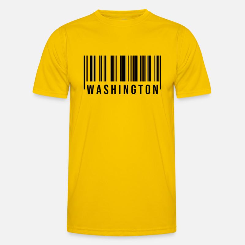 Washington Barcode Men's Functional T-Shirt
