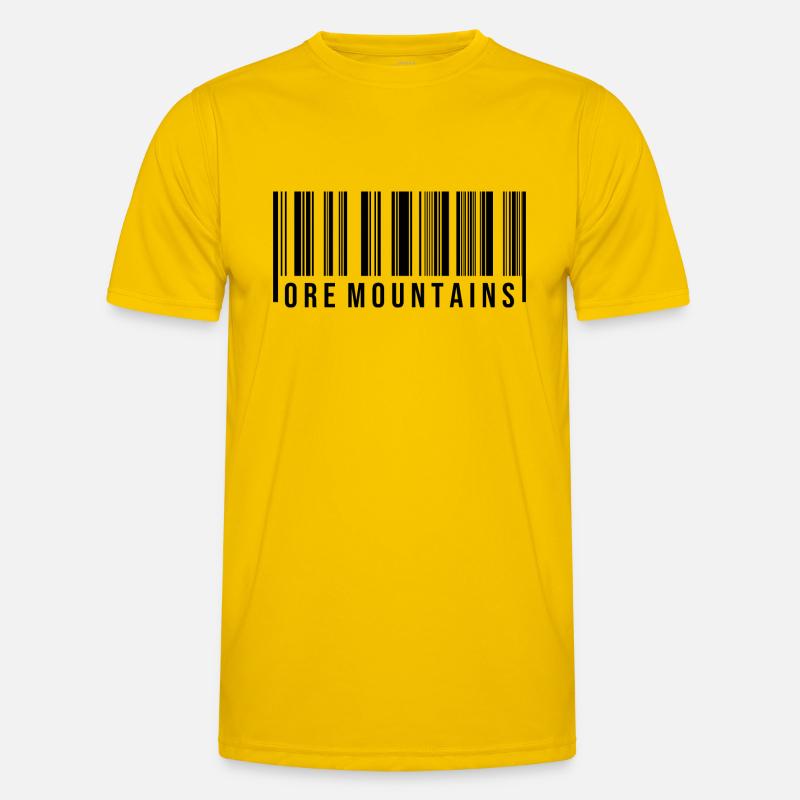 Ore Mountains Erzgebirge Scanning Code Männer Funktions-T-Shirt