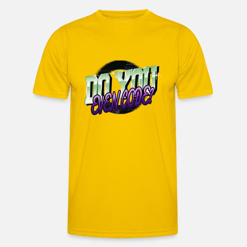 informatics computer language - Men's Functional T-Shirt - egg yellow
