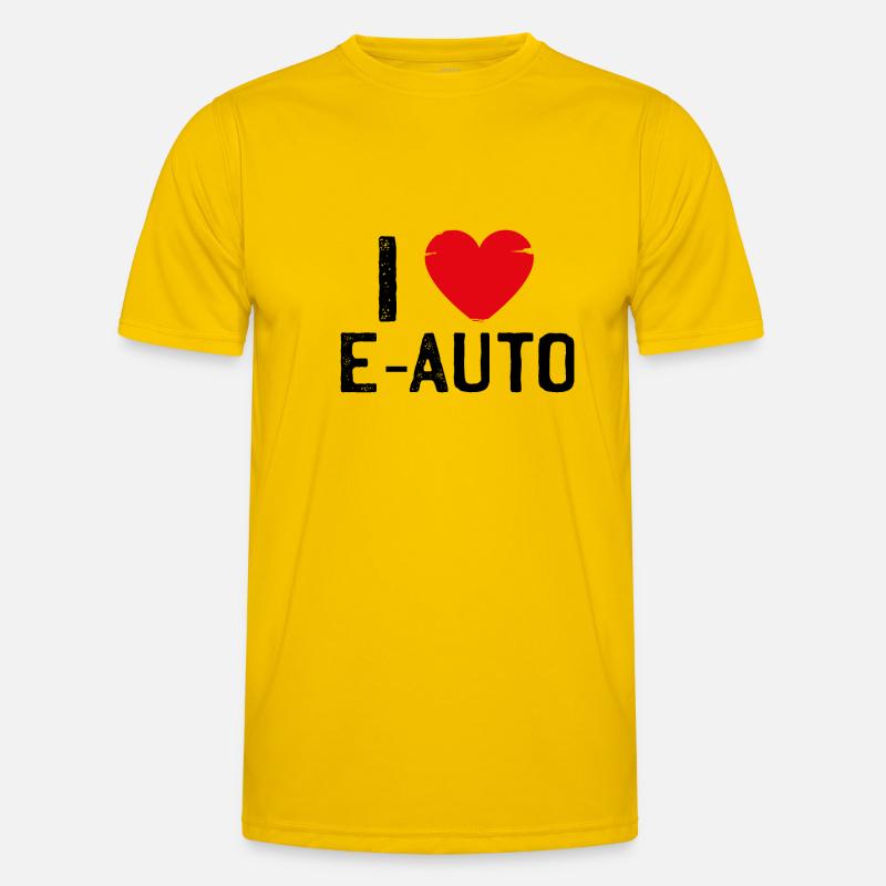 E Auto Elektro Auto E-Auto elektrisch e car Männer Funktions-T-Shirt