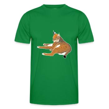 Lynx - T-shirt sport Homme - vert - Devant - AI Model Male 178 dark (178cm)