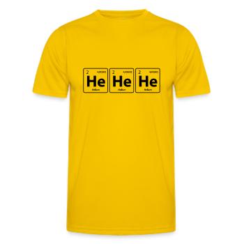 Chemistry funny chemist chemical laboratory laboratory helium - Men's Functional T-Shirt - egg yellow - Front - AI Model Male 178 dark (178cm)