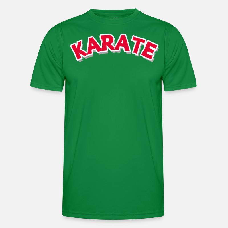 Karate Rund1 in Rot als Überschrift oder Logo Männer Funktions-T-Shirt