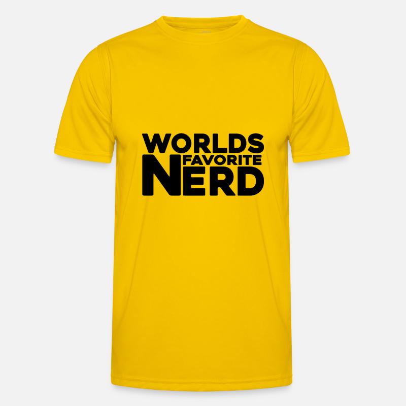 nerd coder iq server - Men's Functional T-Shirt - egg yellow