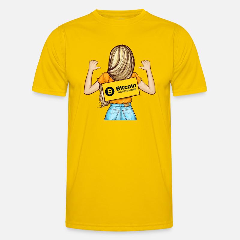 Bitcoin Accepted Here Men's Functional T-Shirt