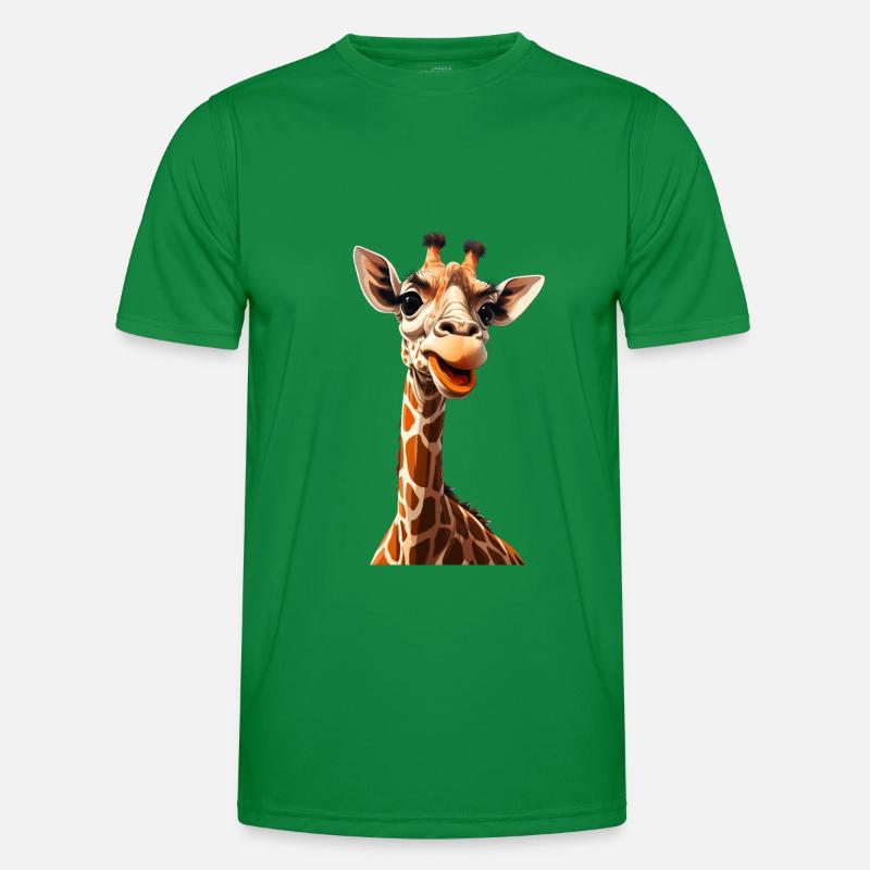 Giraffe Männer Funktions-T-Shirt