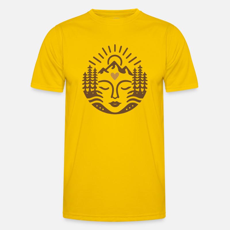 Feiere die Mutter Erde Männer Funktions-T-Shirt