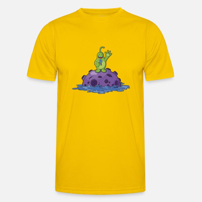 Süßes Comic Alien Männer Funktions-T-Shirt