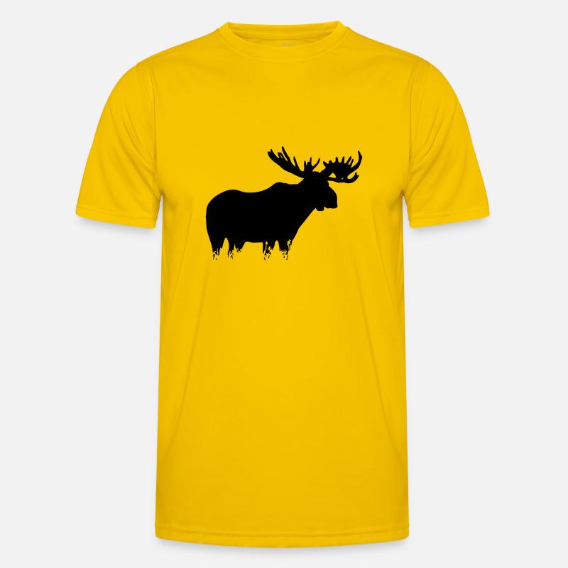 Elch - Moose Männer Funktions-T-Shirt
