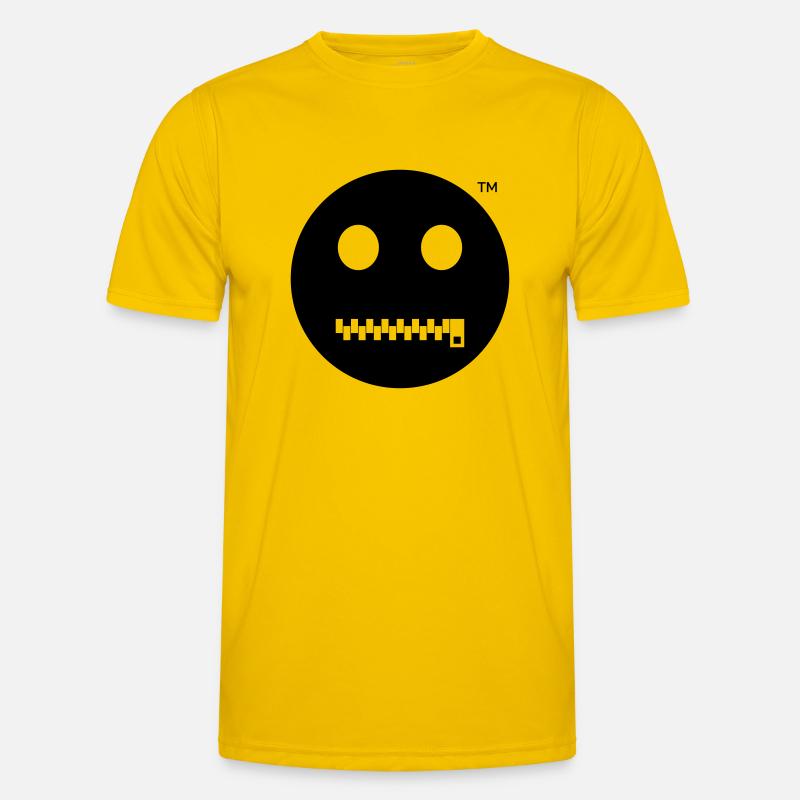 Smiley Shut up - Sei Still Männer Funktions-T-Shirt