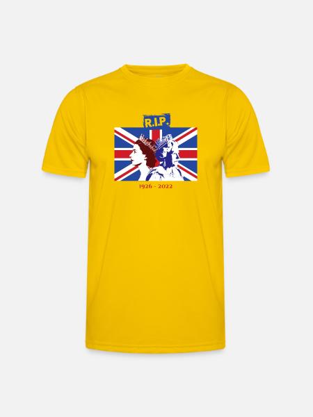 RIP - Queen Elizabeth II - The End Of An Era - Men's Functional T-Shirt - egg yellow