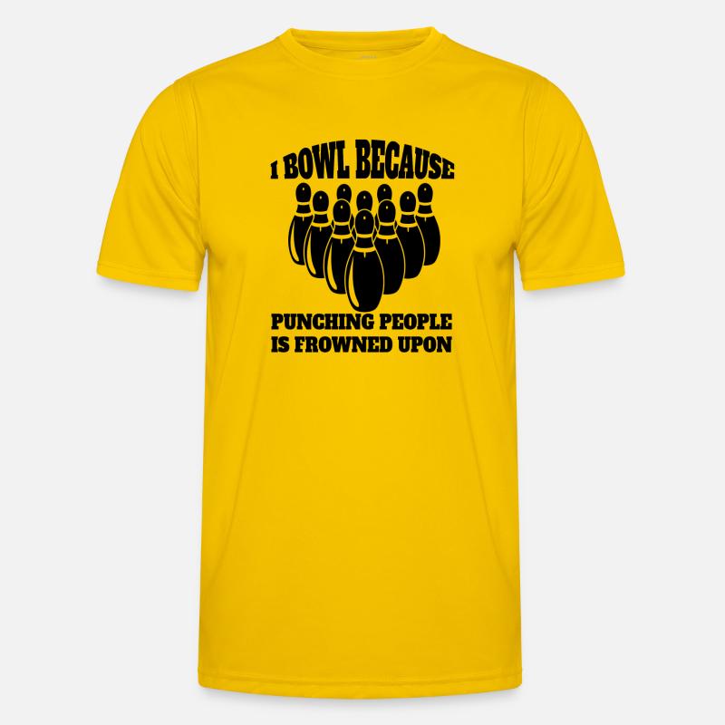 Bowling Cadeau Boule de bowling Cône Bowling bowling T-shirt sport Homme