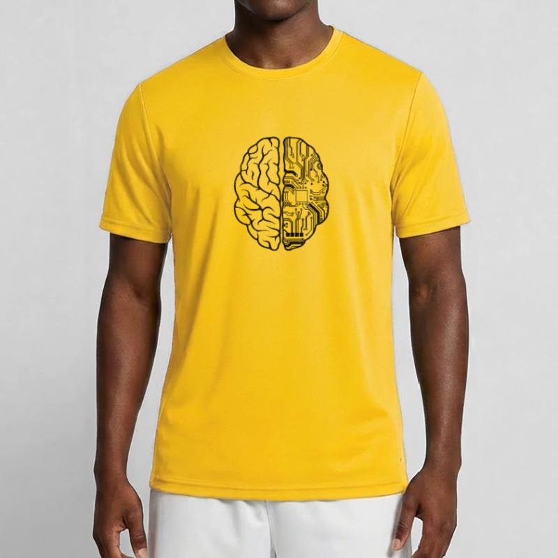 Programmer Coder - Computer Programming Brain Pun Men's Functional T-Shirt