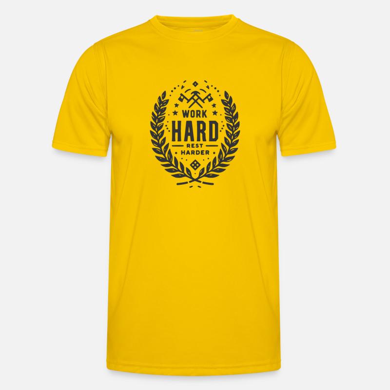 Work Hard Rest Harder Men's Functional T-Shirt