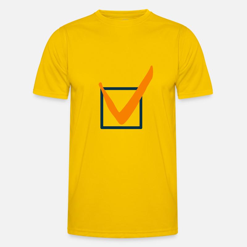 Check mark characters Men's Functional T-Shirt