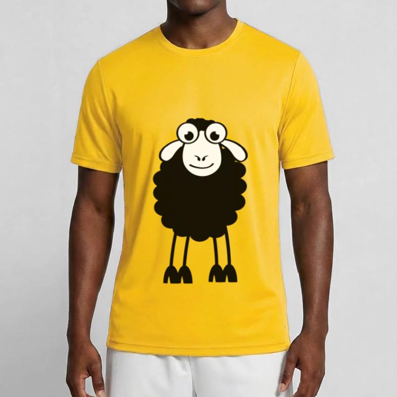 Schafe, weiße oder schwarze Schafe. Träumen oder schlafen Männer Funktions-T-Shirt