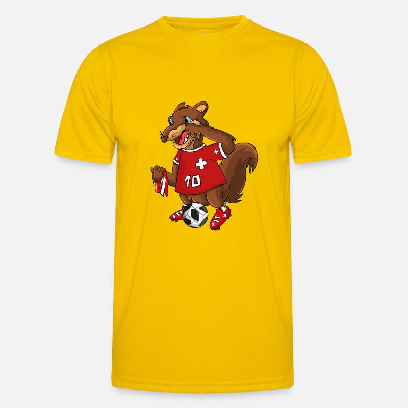 Schweizer Wolf Männer Funktions-T-Shirt