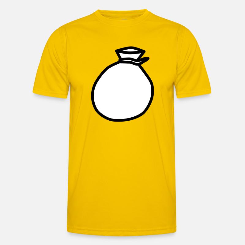 backpack suitcase backpack bag briefcase36 - Men's Functional T-Shirt - egg yellow