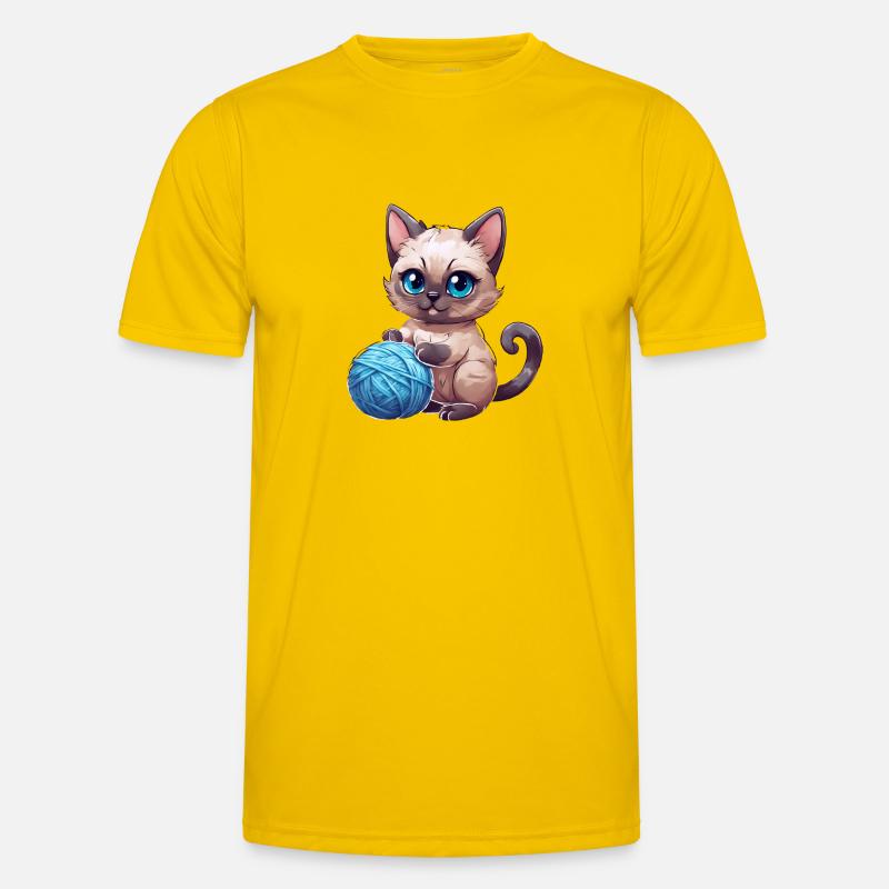Cat with wool Men's Functional T-Shirt