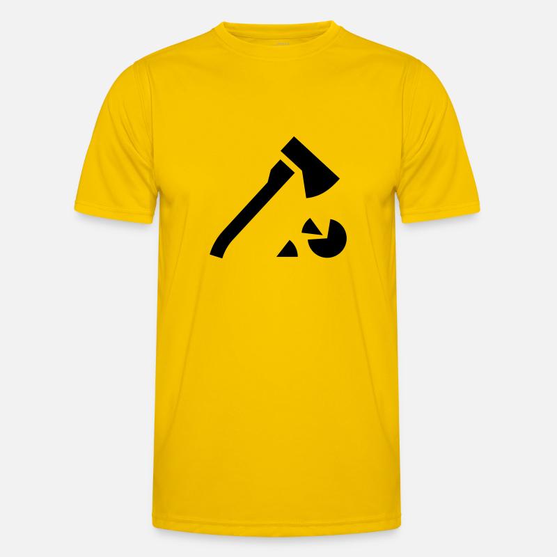 Holz hacken Männer Funktions-T-Shirt