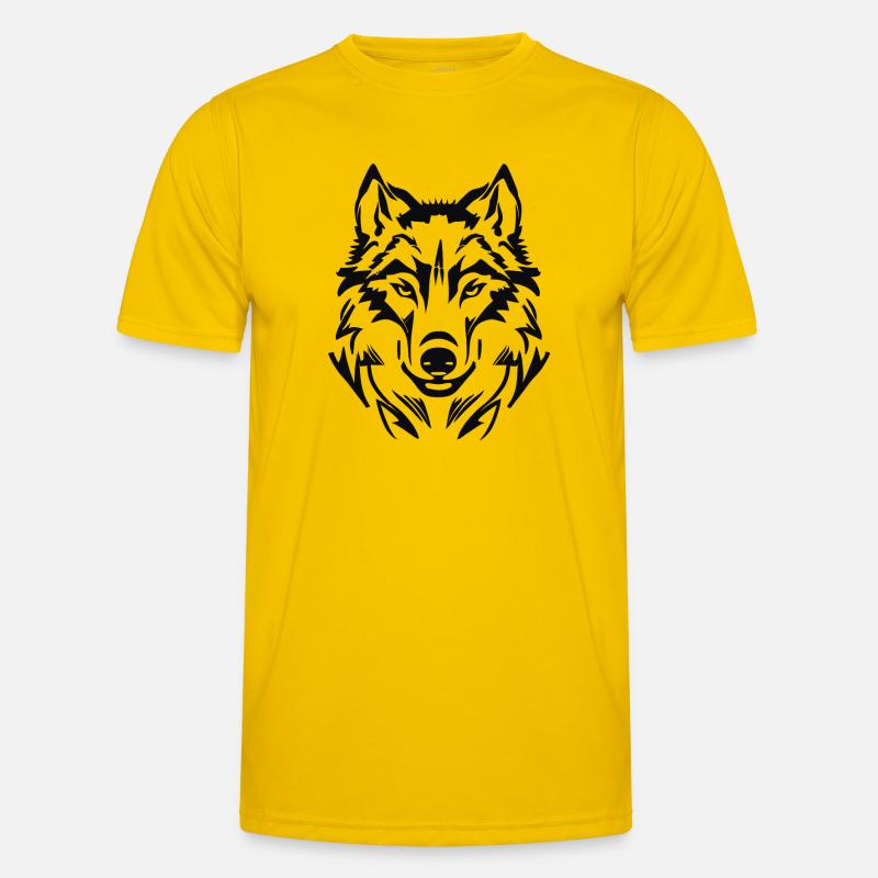 Cool graphic wolf, wolf's head Men's Functional T-Shirt