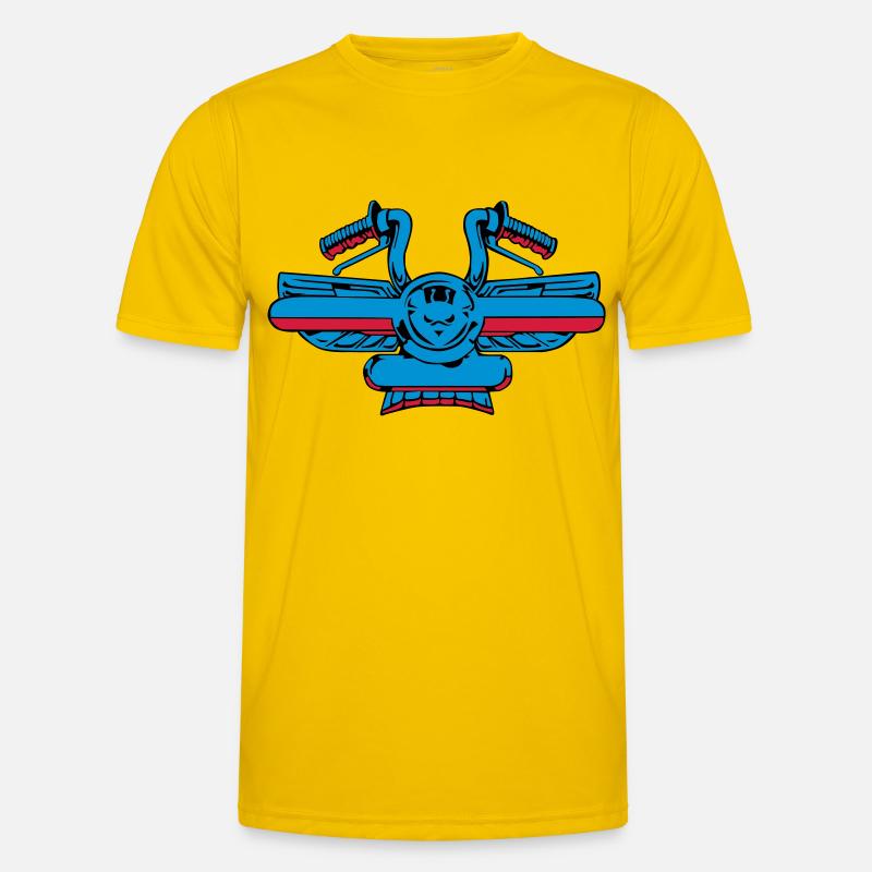 A background controllers - Men's Functional T-Shirt - egg yellow